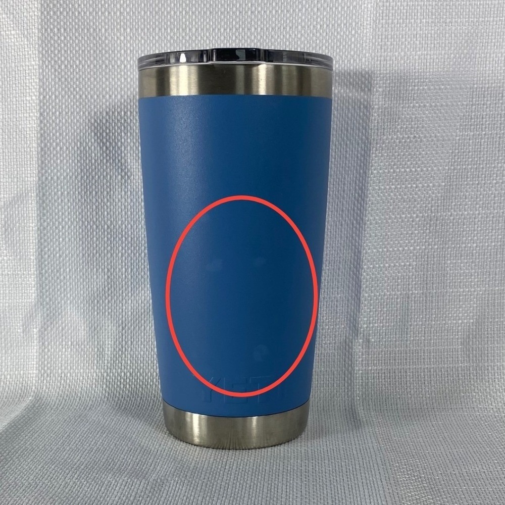 YETI Rambler 20 oz Tumbler Pacific Blue Stainless Steel Vacuum Insulated Mug Lid - Picture 2 of 4